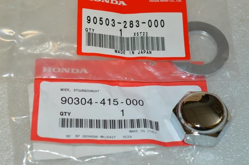 Honda New 750 Steering Stem Nut + 350 400 450 500 90304-415-000 90503-283-000