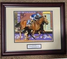 Cody"s Wish 2023 Breeders Cup Dirt Mile Photo 8x10 Signed Framed Junior Alvarado