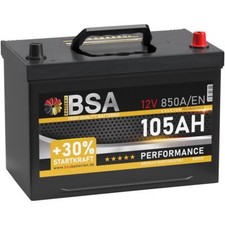 Asia Autobatterie 105Ah 12V Asia Batterie Plus Pol Rechts Auto statt 95Ah 100Ah Asia Autobatterie 105Ah 12V Asia Batterie Plus Pol Rechts Auto statt 95Ah 100Ah