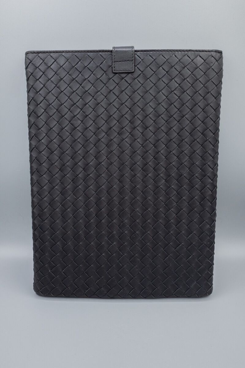 Bottega Veneta Black Woven Intrecciato Leather iPad Tablet Bottega Veneta Black Woven Intrecciato Leather iPad Tablet