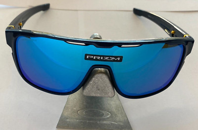 New Oakley Crossrange Sunglasses Snapback Navy w/ Prizm Sapphire Lens 9387-1031
