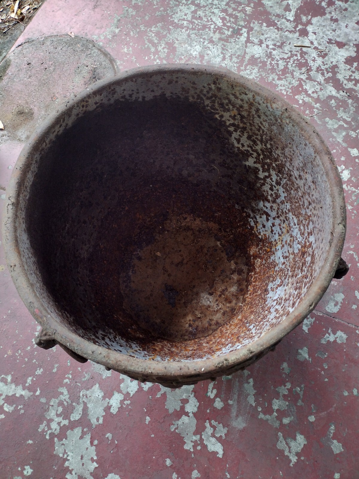 Extra Large Antique Cast Iron Cauldron eBay