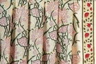 2 Pcs Indian Hand Block Floral Print Curtain Drape Window Decor Curtain Valances