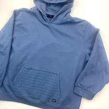 Whoop Hoodie Adult XXXL Blue Pullover Quilted Kangaroo Zip Pocket Spellout Back