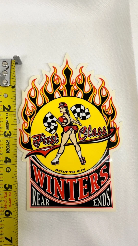 Pegatina Winters Primera Clase Extremos Traseros Construidos para Ganar Foto 4 de 4