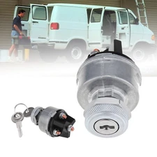 Universal Ignition Key Starter Switch for Car Tractor Trailer Truck w/ 2 Keys