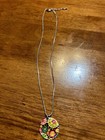Mod Metal Colorburst Disc Necklace — photo 2