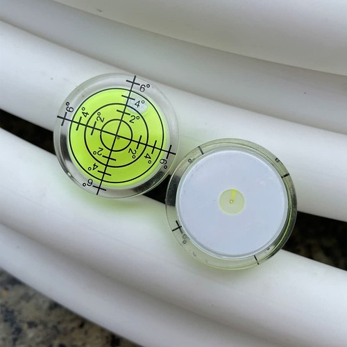 3Pcs Circular Bubble Level Bullseye Degree Marked Surface Round Spirit Levels Me - Picture 2 of 6