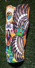 Hopi Kachina Painting- Eagle Dancer, Sun & Butterfly By Jacob Cook - Huge!
