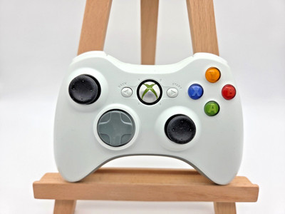 original Xbox 360 Wireless Gamepad Kabelloser Controller weiß neue Thumbsticks c