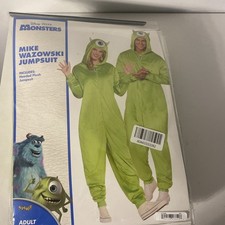 Spirit Halloween Monsters Inc. Adult Mike Wazowski Jumpsuit Small/Medium