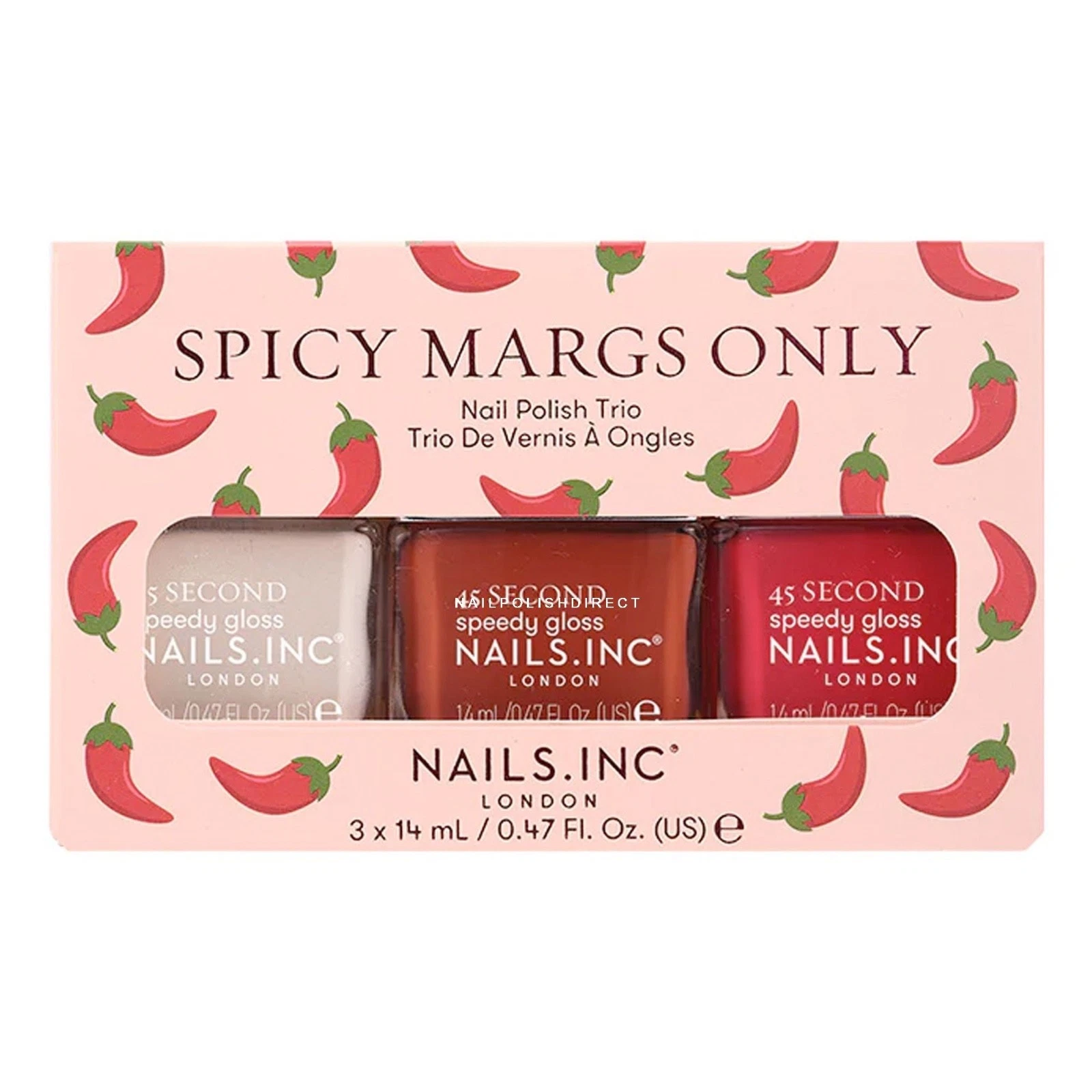 Nails. Inc® London Spicy Margs Only Nail Polish Trio 3 x 14ml
Opens in a new window or tab