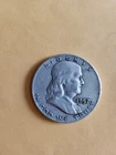 1957 Franklin US Half Dollar Coin