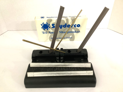 SPYDERCO TRI-ANGLE SHARPMAKER KNIFE SHARPENING KIT MEDIUM & FINE GRIT 204MF