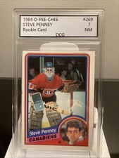 1984 O-Pee-Chee OPC Steve Penney Rookie Card Montreal Canadiens DCG 7. rookie card picture