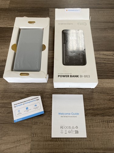 INUI Power Bank BI-B63 100W Fast Charging 25000mAh Battery USB-C LCD Display/g