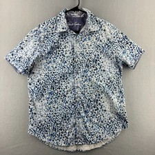 Robert Graham Shirt Mens XL Stretch Cotton Short Sleeve Button Up Colorful