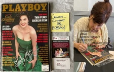 RARE Sherilyn Fenn Signed IN PERSON PlayboyMagazine Full Issue JSA Twin Peaks