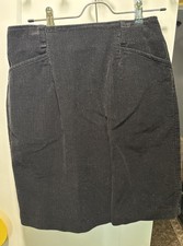 Vintage 90s Eddie Bauer Black Corduroy Cord Skirt High Waist Mini Mid 10 Cottage