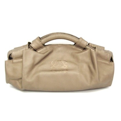 LOEWE Nappa Aire Handbag Gold Used