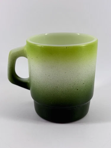 Anchor Hocking Fire King Green Stacking Mug 8oz
