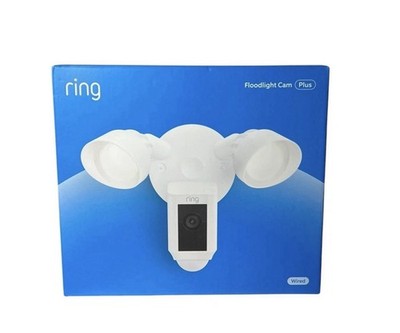 Ring Floodlight Cam Wired Plus Surveillance Camera - White
