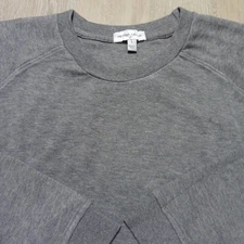 PETER MILLAR Mens L LARGE KNIT CREW NECK SWEATER OSLO GREY PULLOVER GOLF