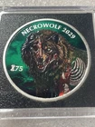 Necrowolf Zombucks Colorized 1 Troy Ounce .999 Fine Silver- Only 1200 Minted