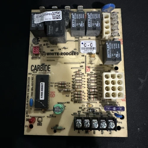 White Rodgers D341235P01 50A55-474-04 CNT 2891 Furnace Control Circuit Board