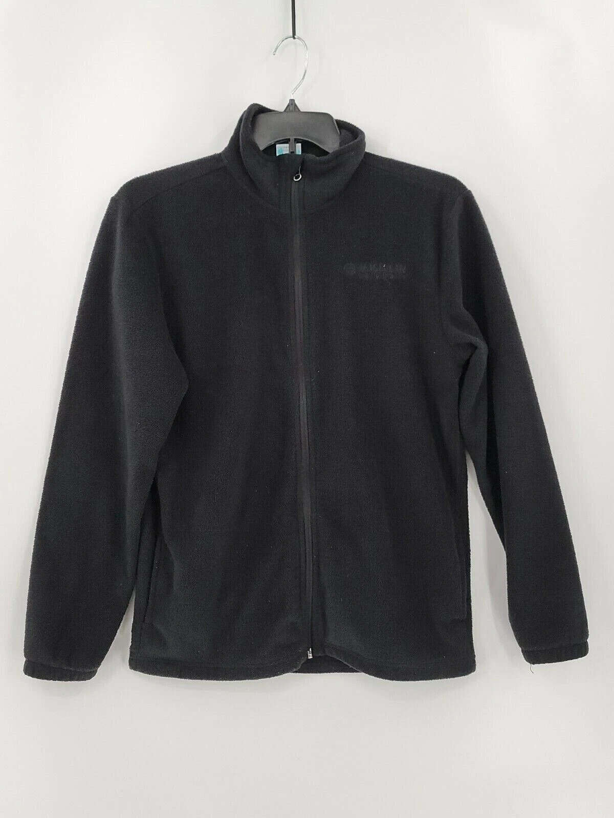 Magellan Outdoors Mens Size Small Color Black Zip Fleece Jacket