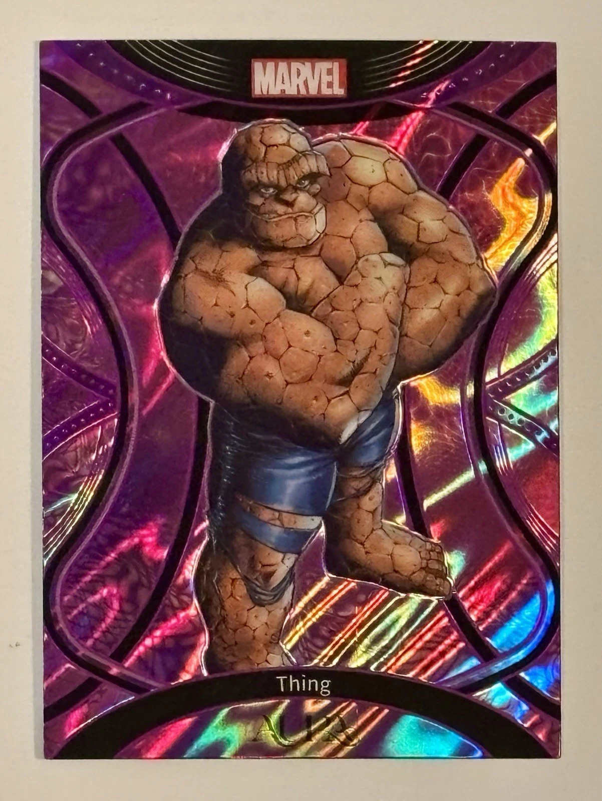 2025 Kakawow Marvel Aura Purple Thing 16/45 Card