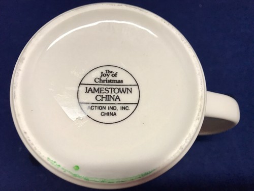 JOY of CHRISTMAS Jamestown China 3.75" Cocoa Mug Holiday Dinnerware - Picture 6 of 6