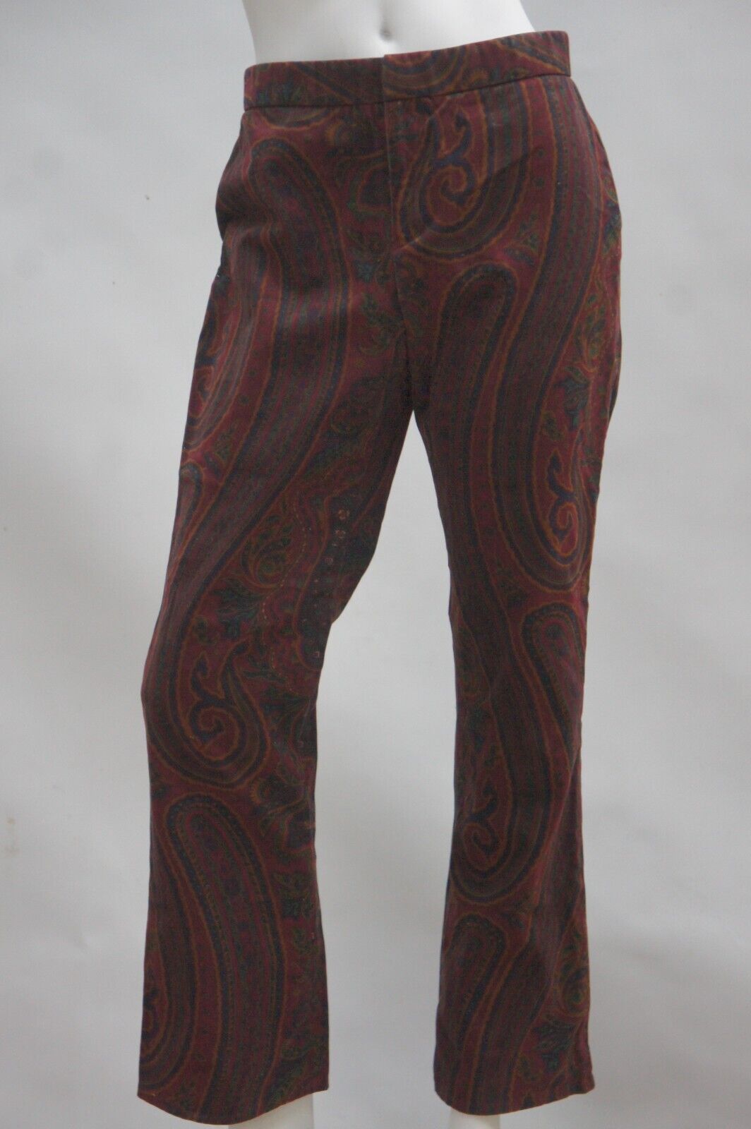 Lauren Ralph Lauren Paisley Print Velvet Pants Tr… - image 8
