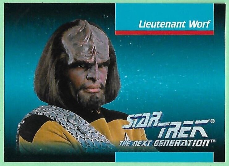 1992 Impel Star Trek - The Next Generation Lt. Worf #007