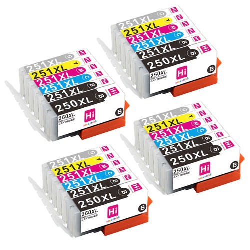 24 Pack Inkjet Ink Cartridges for Canon PIXMA MG5420 MG5520 MG7520