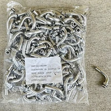 QTY:50 LANCER SHURFLO 3/8" STAINLESS STEEL HOSE BARB ELBOW SYRUP/CO2 BAG-IN-BOX