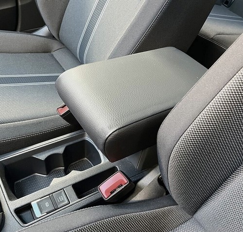 Reposabrazos central para VW T-ROC cuero ecológico negro longitud ajustable volkswagen plus - Imagen 5 de 5
