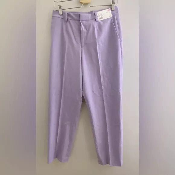 UNIQLO Smart Ankle Pants (2-Way Stretch) size S purple color new