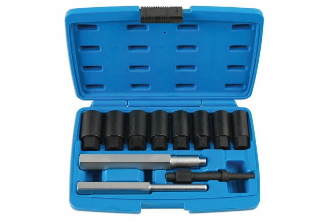 Laser 6972 Wheel Locking Nut Removal & Remover Tool 11 Piece 1/2''D Set - Image 2 of 4