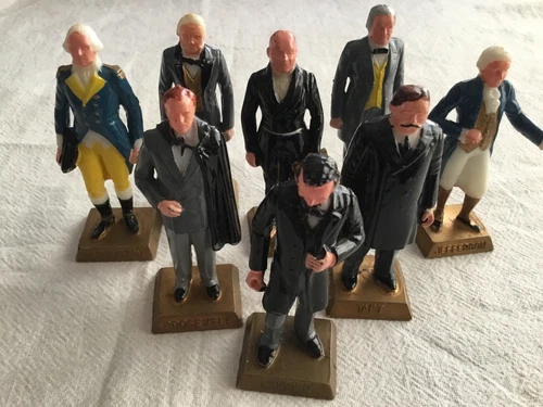 Vintage Marx 1960’s 2.75” President Figures - Lot of 8