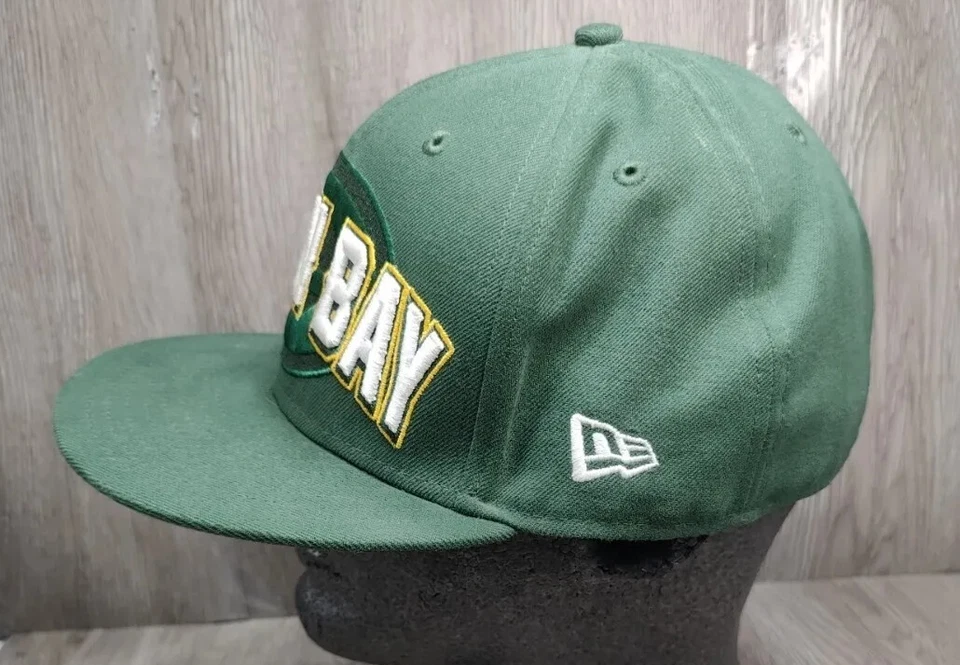 New Era Green Bay Packers Men's Hat Fitted 7 5/8 Embroidered 59Fifty Cap  - Image 4 of 4