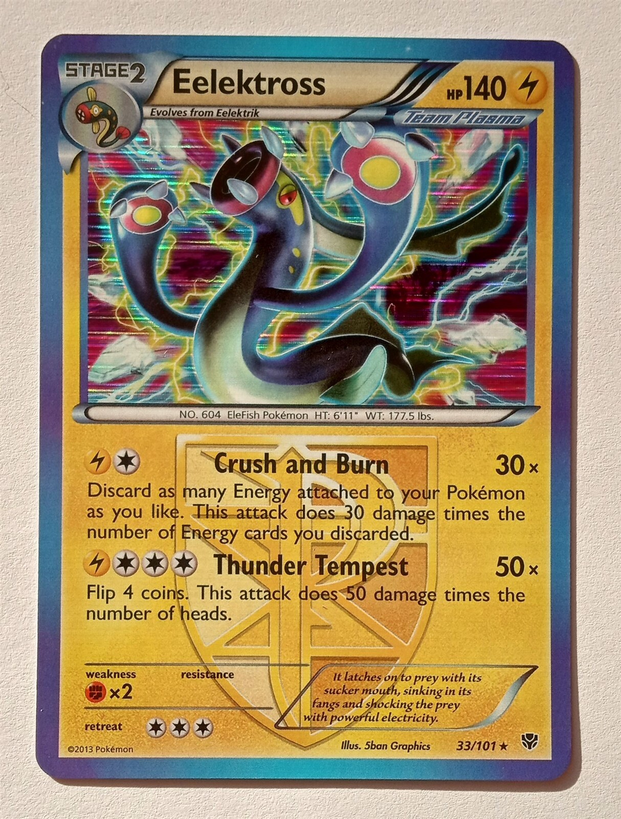 Pokemon - Eelektross - Plasma Blast 33/101 - Holo Rare - LP