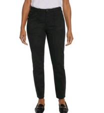 NWT Banana Republic Twill Pants Skinny High Rise Stretch Black Size 6