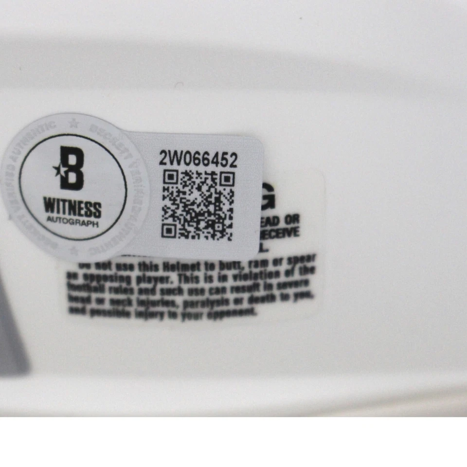 Minicasco Beckett 48699 autografiado por Jared Allen Minnesota Vikings 2024 Foto 3 de 3