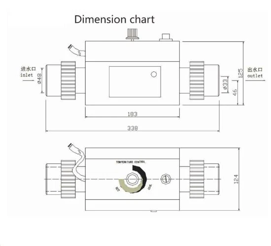 Termostato calentador de agua 2KW para piscina en casa y SPA SOLO 220V + envío rápido Foto 2 de 3