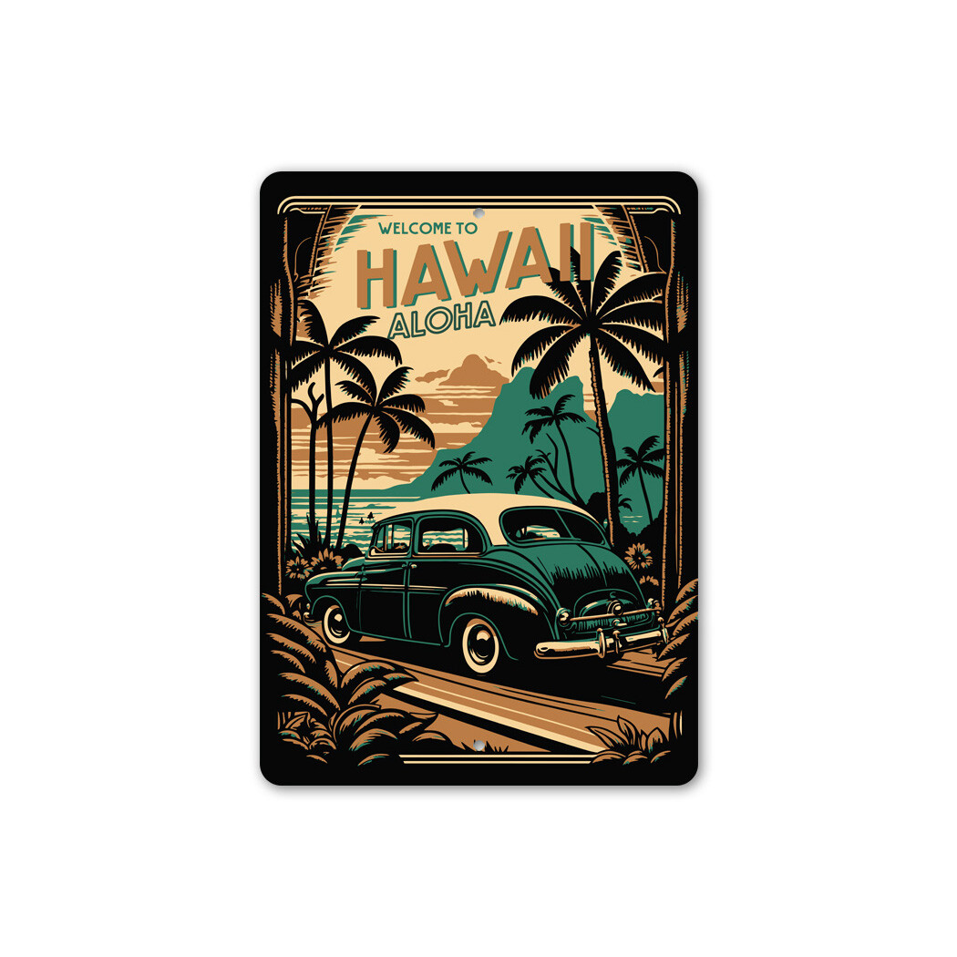 Aloha Welcome To Hawaii Metal Sign | eBay