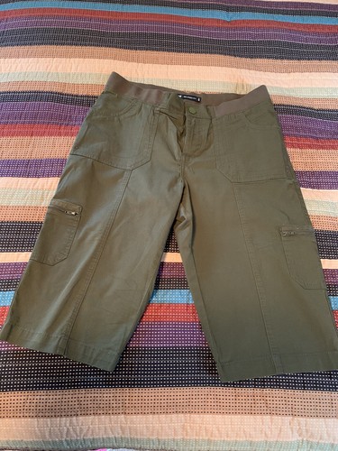 Dark Olive Green Capri Pants Petite 