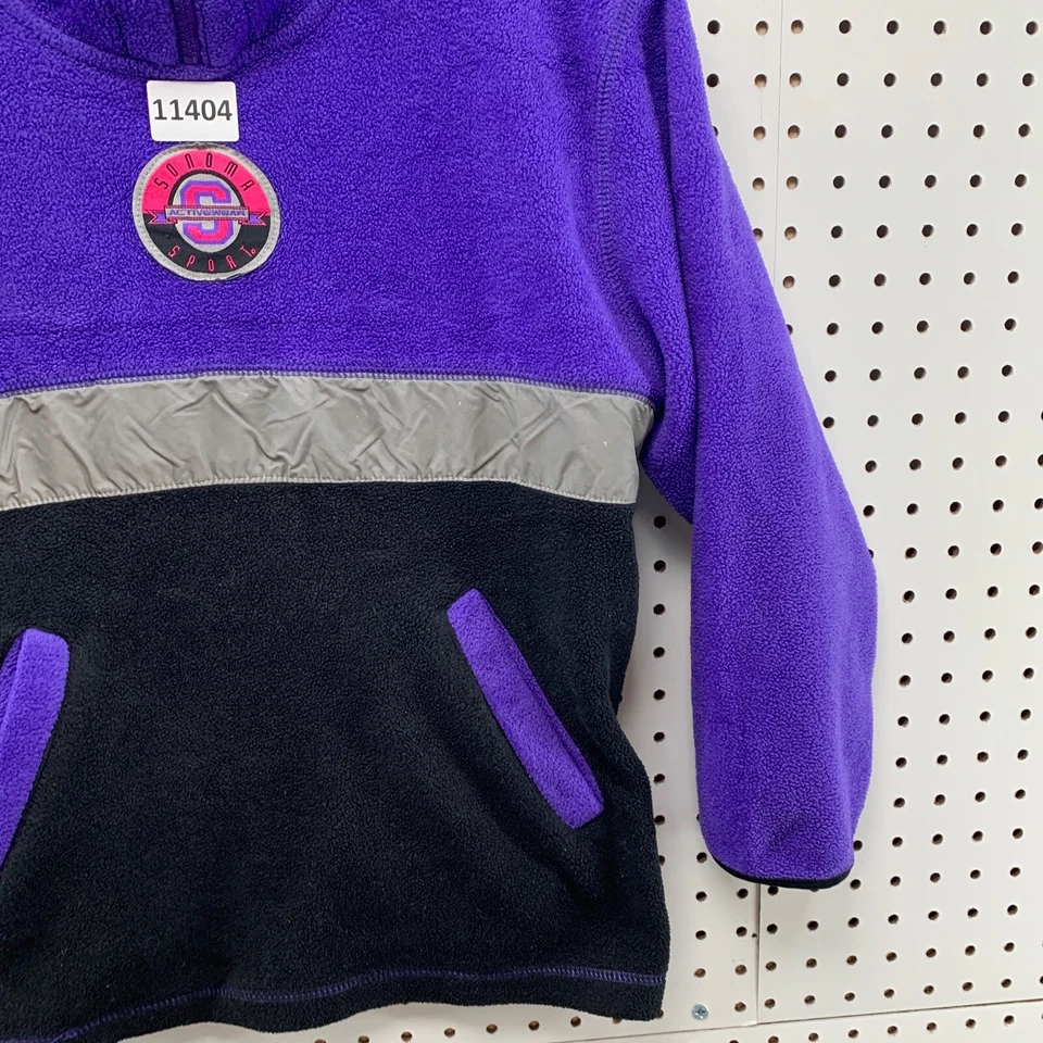 Sudadera con Capucha Vintage SONOMA Juvenil Talla Grande 14 Púrpura Negra 19x24 Foto 3 de 4