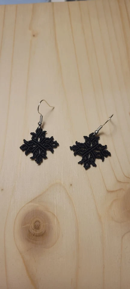 Ohrringe Handgemacht Mikro Makramee, Filigran,Mandala 18 FARBEN 2,5-5cm - Bild 3 von 4