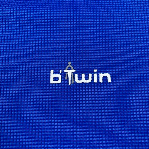 BTwin Shirt Mens Medium Blue Cycling Jersey Decathlon Equarea Zip Short Sleeve - Picture 3 of 14